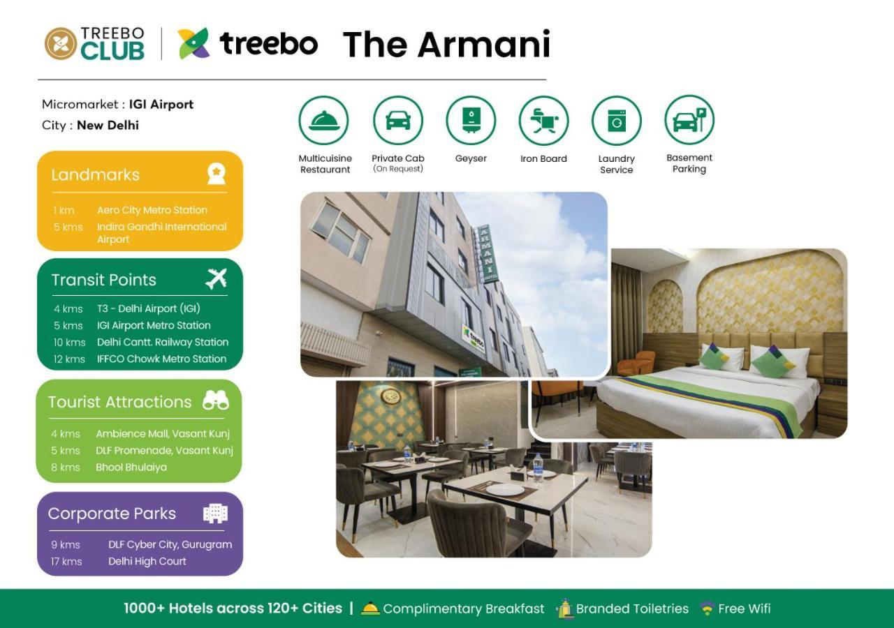 Treebo The Armani Near Igi Airport Hotel New Delhi Bagian luar foto